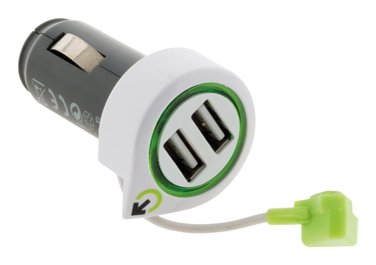 Chargeur voiture + câble USB-C + 2 USB - Q2 Power
