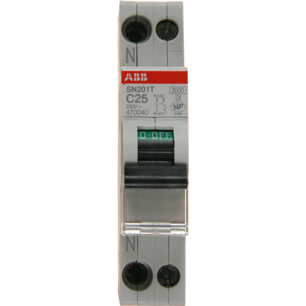 Disjoncteur modulaire PH+N 3KA à vis Type AC - ABB