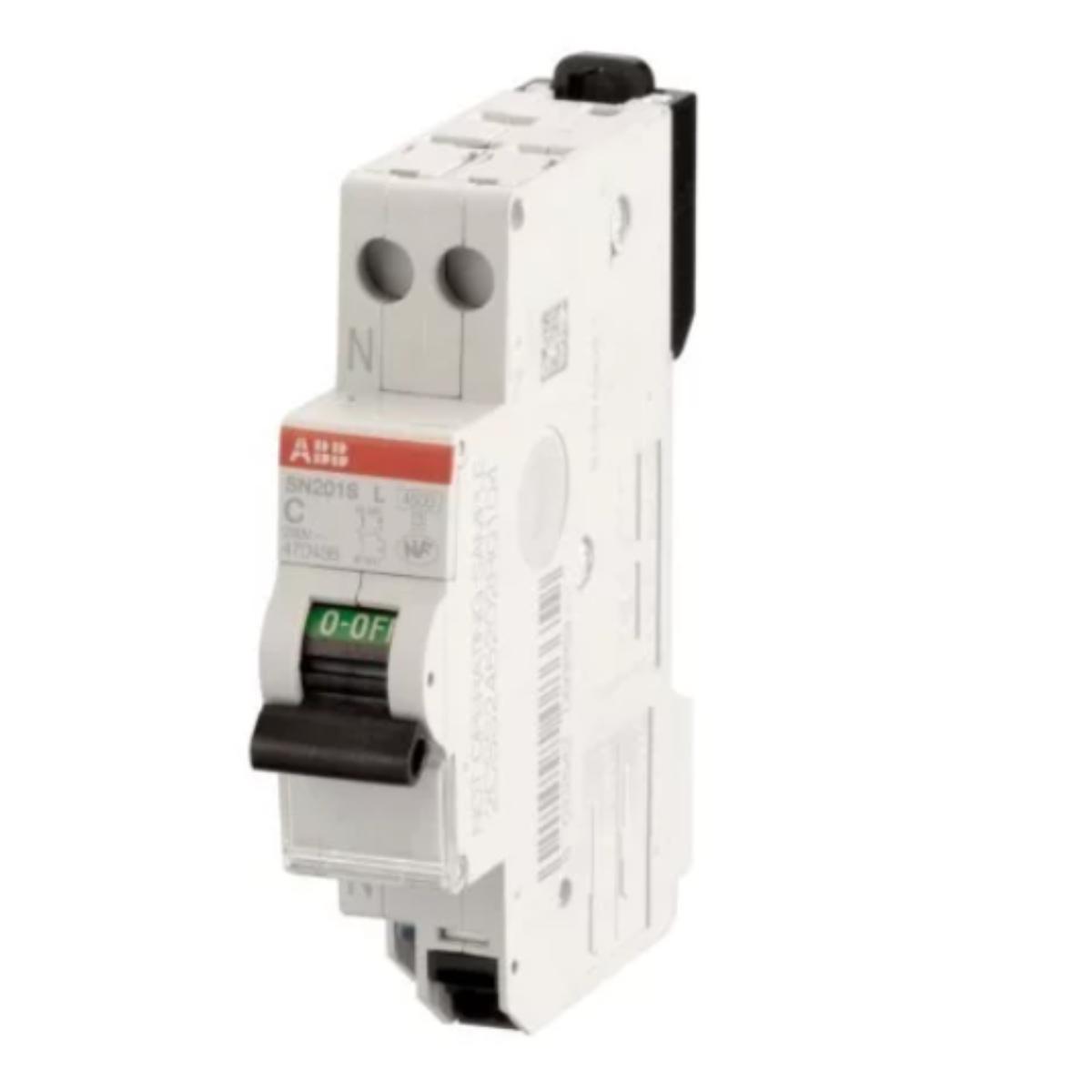 Disjoncteur modulaire  SN201SL 1P+N courbe C 4500A/6kA - ABB