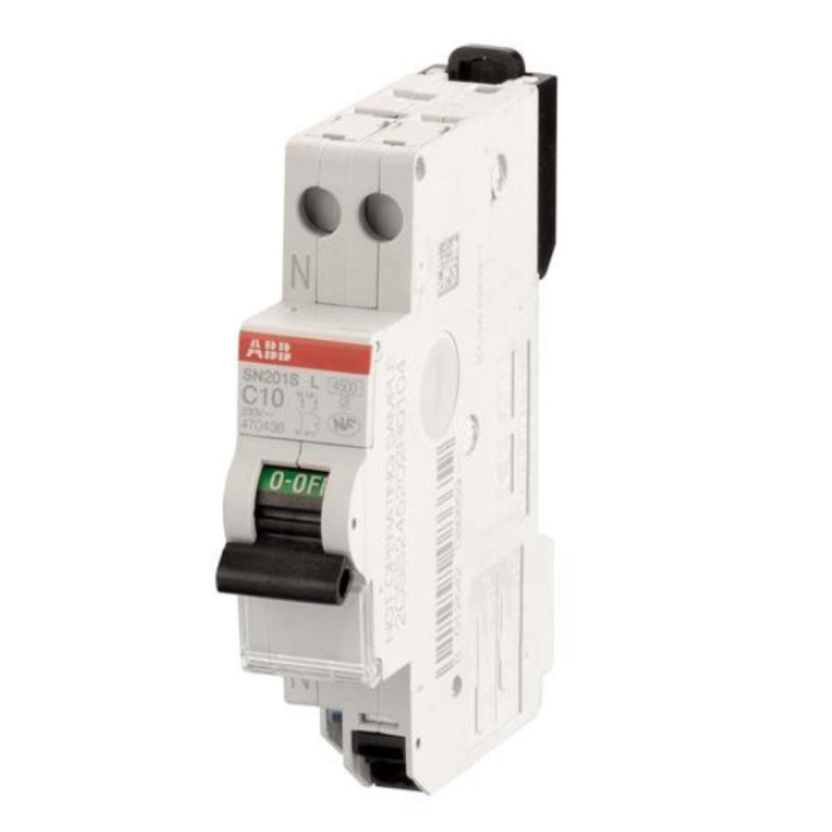Disjoncteur modulaire  SN201SL 1P+N courbe C 4500A/6kA - ABB