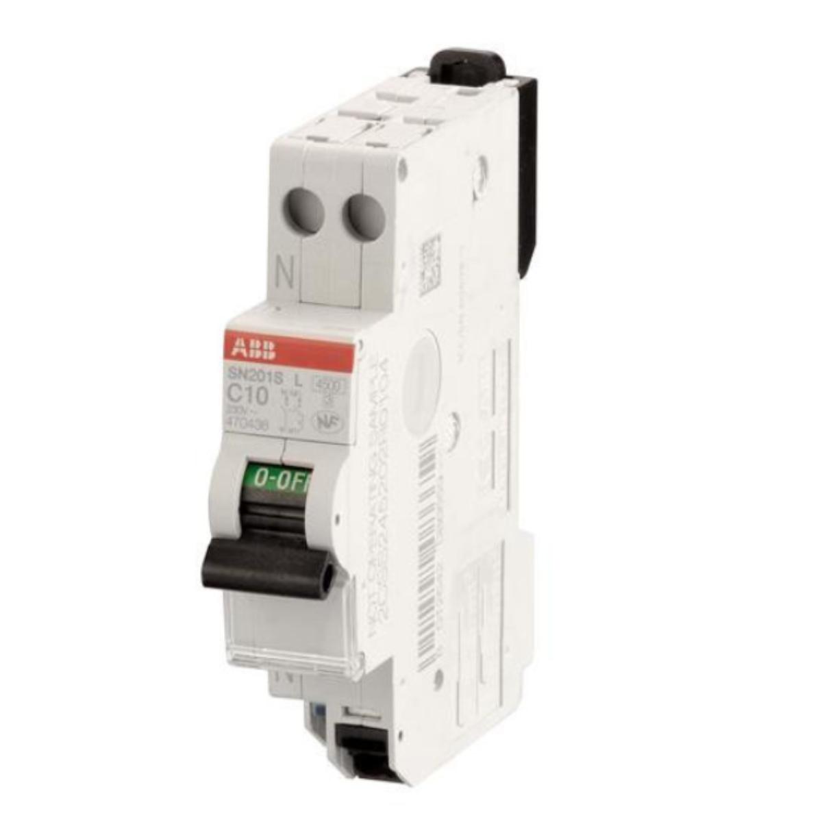 Disjoncteur modulaire  SN201SL 1P+N courbe C 4500A/6kA - ABB
