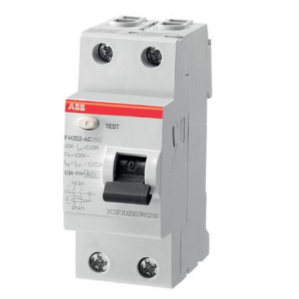 Interrupteur différentiel 2 pôles (2P) Type AC 40 A 30 mA - ABB