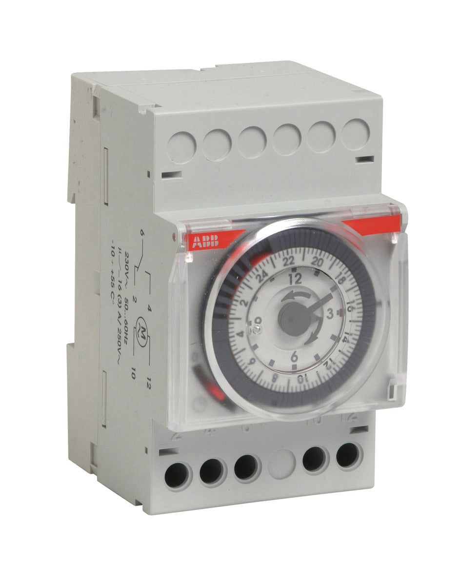 Horloge analogique journalière 15 min 16A rail DIN AD1CO-15m – ABB