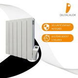 Chauffage pierre naturelle Kurtzy  1000/1500/2000W - blanc - Deltacalor