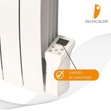 Chauffage pierre naturelle Kurtzy  1000/1500/2000W - blanc - Deltacalor