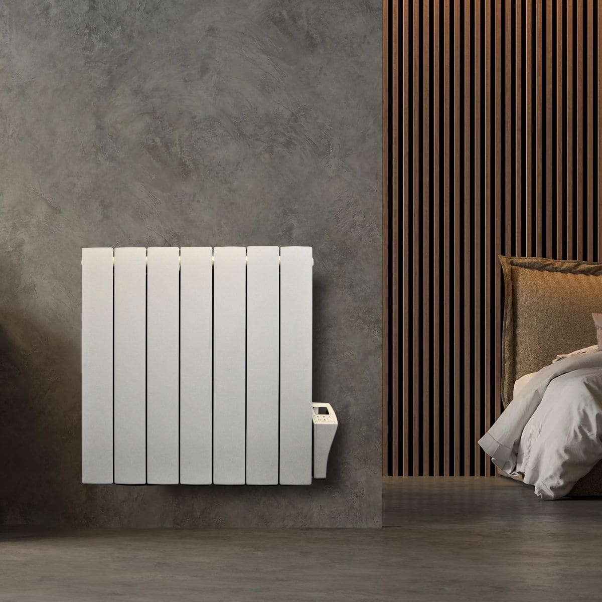 Chauffage pierre naturelle Kurtzy  1000/1500/2000W - blanc - Deltacalor