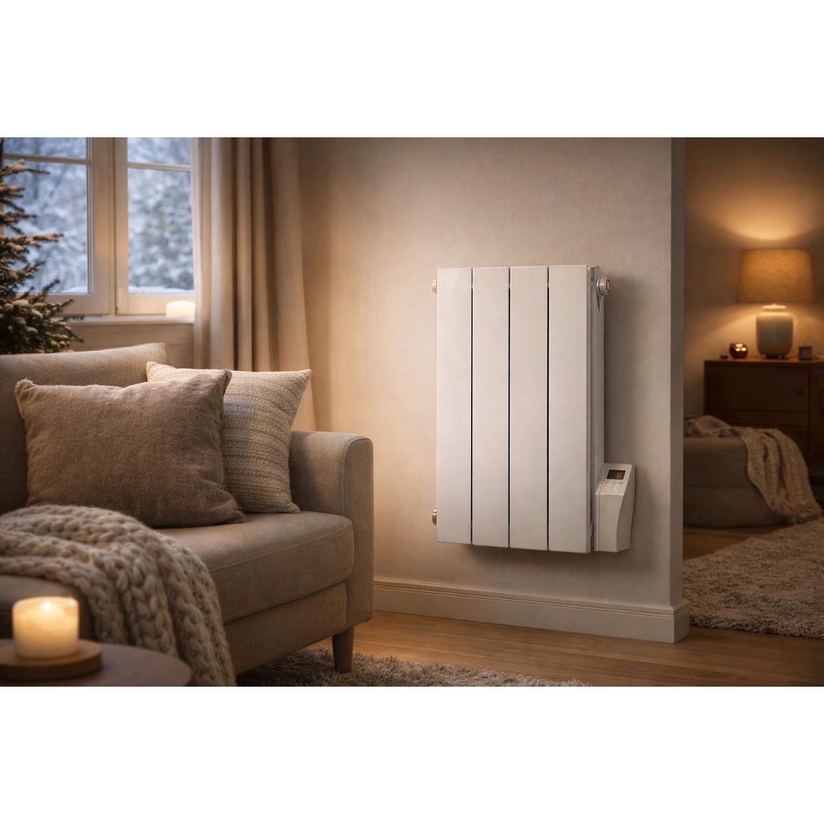 Chauffage pierre naturelle Kurtzy  1000/1500/2000W - blanc - Deltacalor