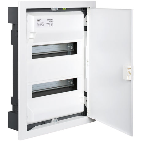 Coffret modulaire encastré métal 2 rangées - Solera