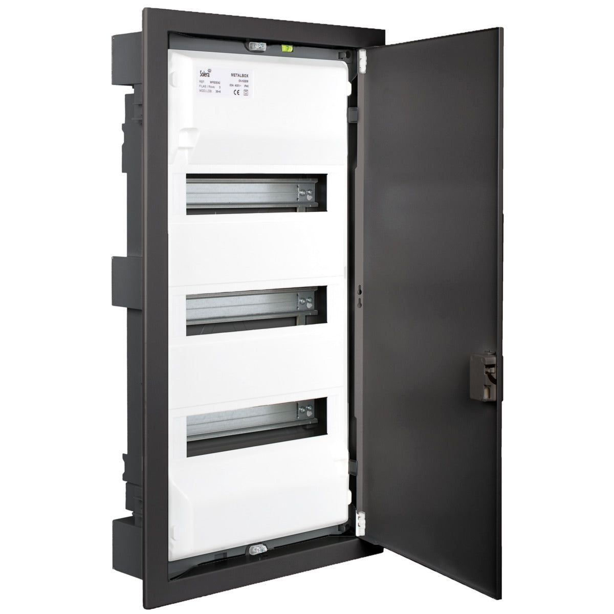Coffret modulaire encastré métal 3 rangées - Solera