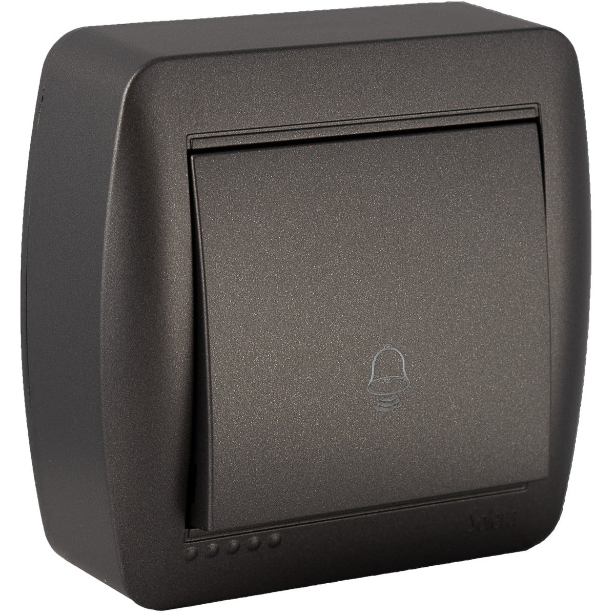 Bouton poussoir sonnette en saillie - Noir graphite - Solera
