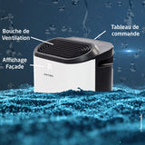 Déshumidificateur + purificateur wifi - 15 à 45m² - Britec