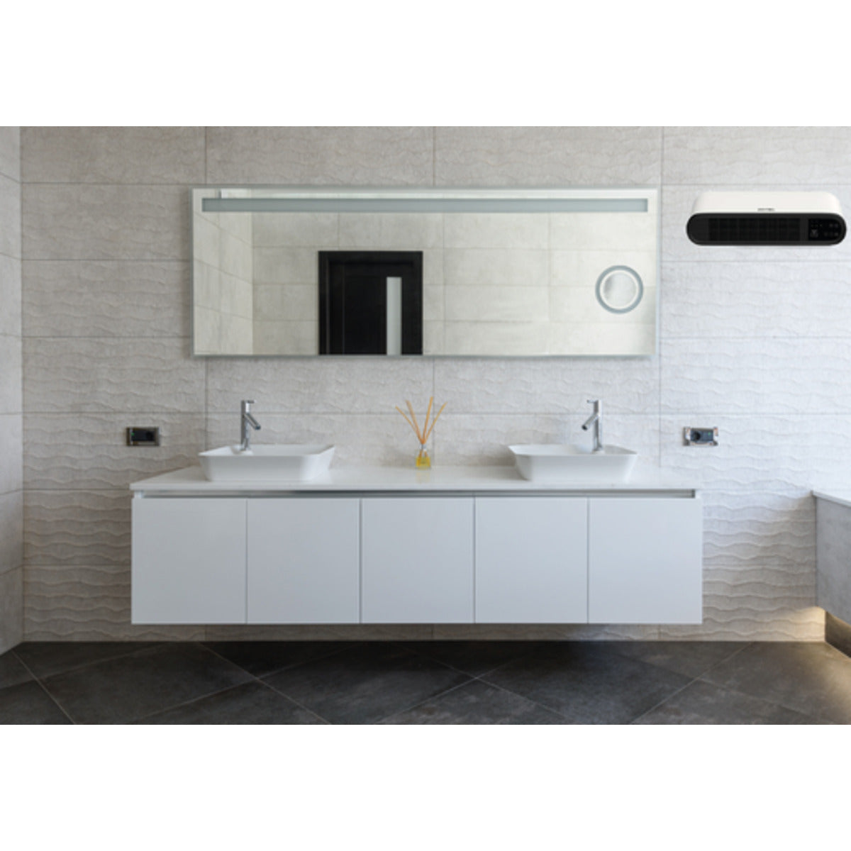 Chauffage mural électrique programmable 1000/2000W - Britec